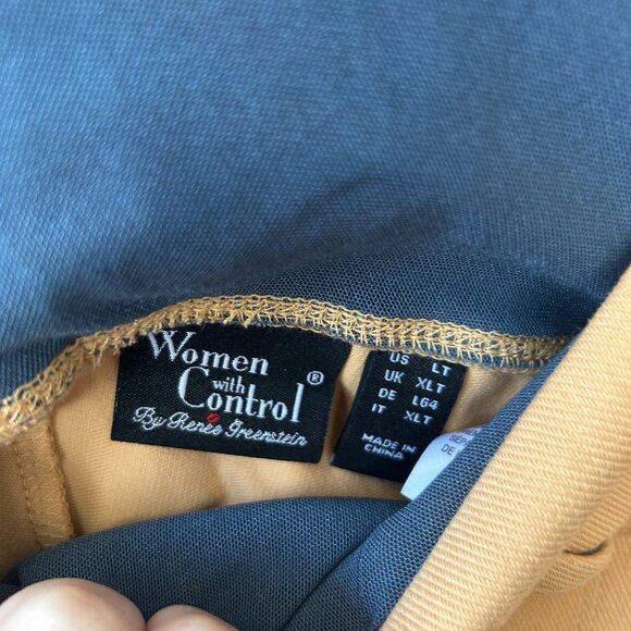 Women With Control Pull On Pants Womens L Tall Mustard - Picture 4 of 7